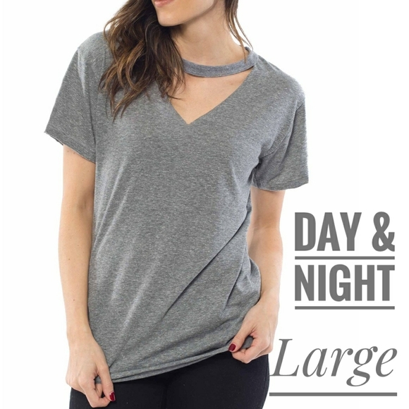 day & night Tops - 🐞🐞Day & night Neck Cut Out Choker Tshirt Large
